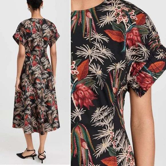 Ulla Johnson Midi Dress 6 - Picture 4 of 7